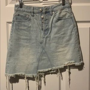 Free People Jean Skirt